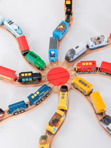 iekool | Electric Remote Control Wooden Train Set