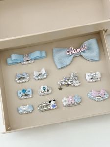 Cute Pet BB Clip Butterfly Knot Hair Accessories for Yorkie Maltese Bichon Teddy Dog Hair Cards Universal Beauty Supplies