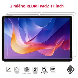 2 Gói Miếng Dán Bảo Vệ Màn Hình Bằng Kính Cường Lực Redmi Pad 2 Cho Xiaomi 11 Inch Phim HD Chống Trầy Xước Không Có Bong Bóng Độ Cứng Phủ Dầu