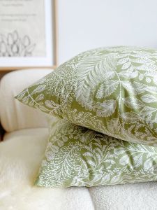 YASHLIE Retro Embroidered Plant Floral Decorative Cushion Covers Living Room Sofa Square Polyester Blend Fabric Home Textiles