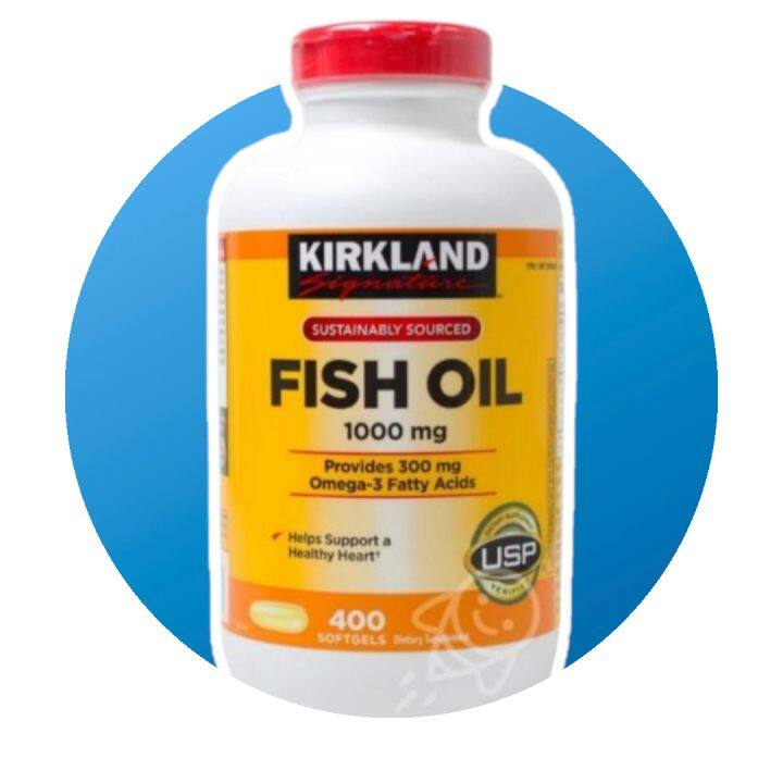 Exp Sep 2024 Original Kirkland Signature 1000mg Fish Oil 400 Capsules   S1673b8ba82054d67b03151aa9ee6c032m  720x720q80 