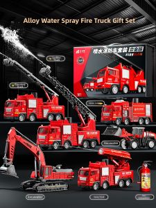 BEI JESS | Large Alloy Educational Fire Truck Toy