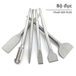 Bộ Đục Đục 250mm SDS Plus Với Mũi Khoan Búa Điện Đục Phẳng Rãnh Cho Đá Tường Gạch Bê Tông Nề
