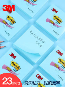 3M Post-it Super Adhesive Notes Fluorescent Color Small Booklet Message Labels Stickers Student Creative Tearable Cute Notes