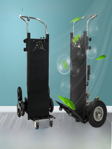 Electric Stair Climbing Moving Car Water Carrying Stair Climber Machine Steel Material Foldable Design Load Bearing Structure