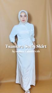 Tsamara Satin Skirt - Rok Satin Panjang - Rok Flare