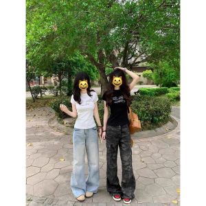 Áo Thun Cotton Tay Ngắn Mùa Hè Phong Cách Mới Ôm Vừa Vặn Thời Trang Công Sở Thiết Kế Chữ Cái Kim Cương Áo Thun Nữ