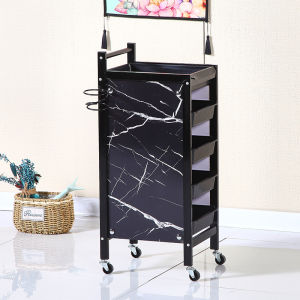 Stylish Hairdressing Wagon Beauty Salon Tool Cart Hair Dyeing And Perming Small Hand Wagon Special Hair Cutting Popular Store Tools Cabinet