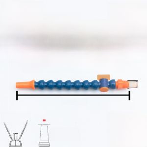 POM Plastic Steel Bamboo Tube CNC Three-Way Spray Nozzle Machine Tool Cooling Pipe with Magnetic Base External Thread Connection
