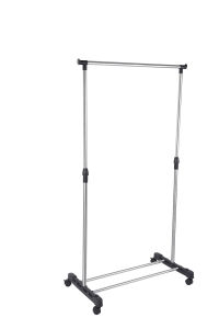 Durable Foldable Telescopic Drying Rack With Wheels For Home