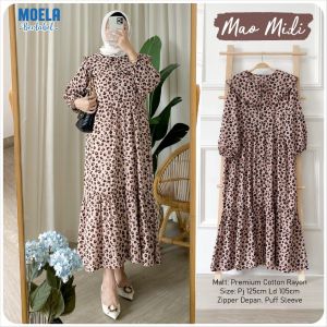 MAO MIDI DRESS PREMIUM PUFFSLEEVE BY MOELA