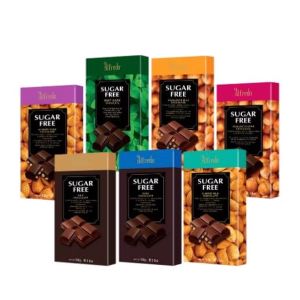 Alfredo Sugar Free Bar 100g - [ Almond Milk / Almond Dark / Hazelnut Dark / Hazelnut Milk / Mint Dark / Milk / Dark Choco ]