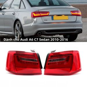 Đèn Hậu LED Đèn Phanh Đèn Lùi Đèn Sương Mù Đèn Báo Dừng Cho Xe Audi A6 C7 Sedan 2012-2016 Mã 4G5945093A 4G5945094A Chất Liệu ABS Bền Bỉ