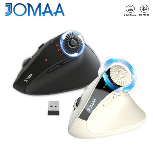JOMAA | JOMAA Ergonomic Wireless Mouse 2.4Ghz&Bluetooth Mousewith 3-in-1Quick-Switch Scroll Wheel Mouse for Laptop and Desktop