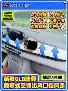 Buick GL8 LuZun ES Plug-In Hybrid Air Conditioner Windshield Board Outlet Protector Anti-Leg Direct Blow Accessories Aluminum Material