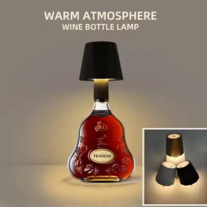 Wireless Wine Bottle Lamp Type-C Charging Touch Control Wine Bottle Light Dimming LED Table Lamp Bar Cafe Atmosphere Night Light