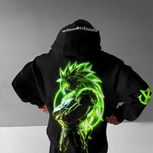เสื้อฮู้ดอนิเมะดราก้อนบอล Z สไตล์ฮาราจูกุ รุ่นใหม่ 2025 เสื้อสตรีทแวร์ผู้ชาย ฤดูใบไม้ร่วง ฤดูหนาว เสื้อฮู้ดโอเวอร์ไซส์ ผู้หญิง แขนยาว เสื้อยูนิเซ็กส์