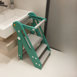 Montessori Learning Tower Baby Washstand Step Stool Foldable Kids Climbing Foot Stool Baby Hand Washing Stair Chair