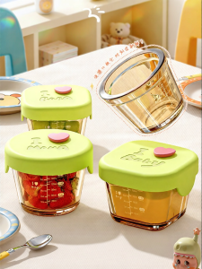 XINGYOU | Baby Food Bowl Steaming Storage Freshness Glass Newborn