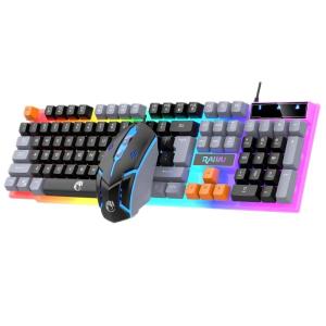 RAIKU | Gaming Silent USB Backlit Mechanical Keyboard and Mouse Set