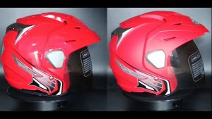 Helem Helm Motor Half Face SNI Virtue Minimalis Cowok Cewek Warna Doff