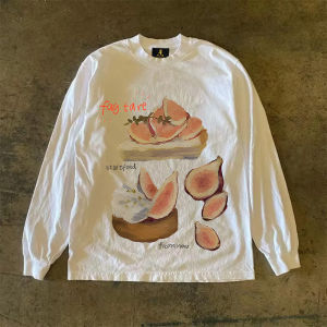 เสื้อยืดคู่รักแขนยาวผ้าฝ้ายแท้ 310 ทรงหลวม สไตล์วินเทจ สำหรับผู้ชายและผู้หญิง คอกลม ปกติ อบอุ่น ระบายอากาศได้ดี