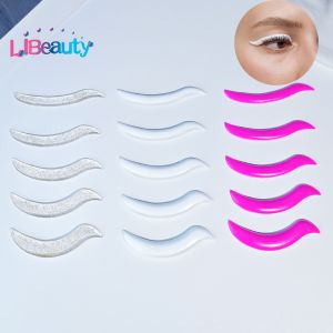 Libeauty 10Pcs Super Sticky Silicone Eyelash Perm Rod Sticky Lash Lift Shield Eyelashe Curler Accessories Applicator Makeup Tool