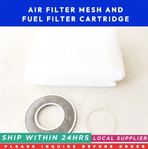 AIR FILTER MESH X11.54462-0085 AND FUEL FILTER CARTRIDGE 225.02.509 [LOCAL SUPPLIER WARRANTY] FOR ENGINE PART