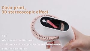 Phomemo 3D Embossing Label Maker E975 Portable Manual Labeling Machine DIY Self-adhesive Sticker