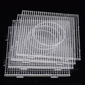 Bảng Nhựa Trong Suốt 5mm Bảng Hạt Nhựa Ghép Hình Cho Trẻ Em Đồ Chơi Sáng Tạo Tự Làm Quà Tặng Cho Trẻ Từ 3-6 Tuổi