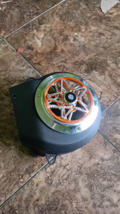 Cover Tutup Kipas Mio Sporty / Mio Smile / Fino Lama / Nouvo Lama set Spinner Bintang Orange