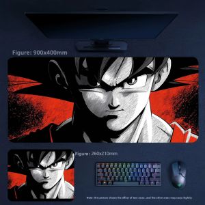 Bandai | Hot Blood Animation Dragon Ball Series Leather Office Mouse Pad Creative Comic Large Size 90x45cm Non-slip and Dirty Table Mat