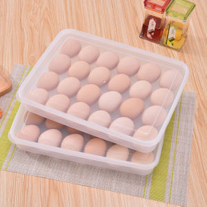 Refrigerator Egg Storage Box Multi-layer Food-grade Thick Lid