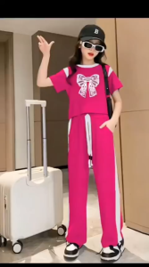 Setelan Crop Anak Perempuan 3-10 Tahun ANAK INDONESIA Pakaian Anak Perempuan Lengan Pendek