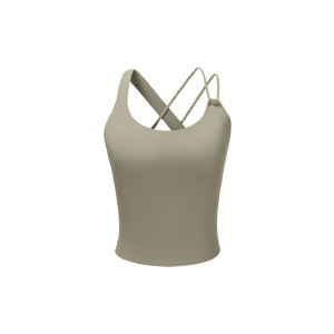 Asymmetric U-Neck 2-in-1 Quick-Dry Sports Bra