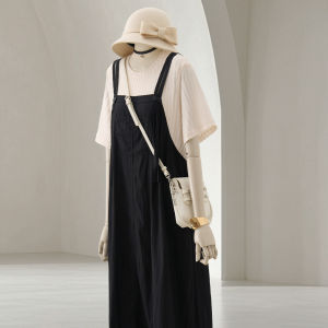 4U4U Summer New Loose Casual Korean Style Fake Two-Piece Dress Womens Dress Elegant Skirt Patchwork Simple Large Size