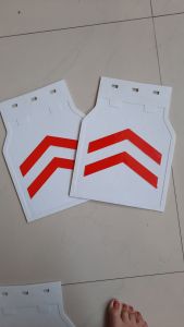 Karpet roda kapet lumpur universal sersan putih list merahkuningbiruhijau