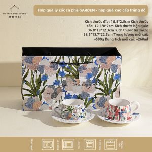 MODERN SWEETHOME | Bộ Tách Cà Phê Gốm Sang Trọng Cao Cấp Trong Hộp Quà