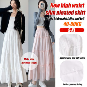 【Slimming artifact】 High waist pleated A-line skirt - drape design petite-friendly easy to create