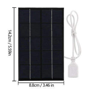 EESBAO Waterproof USB Solar Charger Portable Outdoor Camping Hiking Power Bank Mobile Phone Tablet Fast Charging 5V