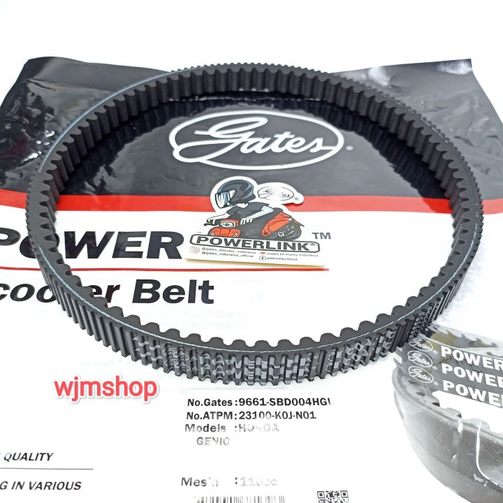 VANBELT V BELT ONLY RACING K0J GENIO. BEAT NEW LED DELUXE. SCOOPY NEW 2021 ORIGINAL Gates powerlink made in thailand