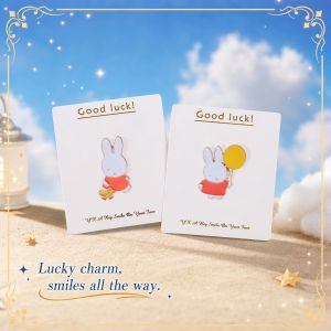 Miffy | Japanese Korean Cartoon Ins Style Miffy Rabbit Brooch Cute Sweet Metal Badge Bag Clothing Pendant Balloon Accessory for Women