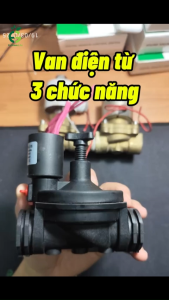 Bộ Van điện từ phi 34mm dùng cho hệ thống tưới nước tự động. Nhà Vườn Xanh EGreenlife
