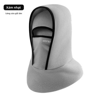 Mặt Nạ Che Mặt Mùa Đông Hai Lớp Với Phần Giữ Ấm Cổ Tích Hợp Dành Cho Trượt Tuyết Và Các Hoạt Động Ngoài Trời Mặt Nạ Chống Bụi Dày Dặn Bảo Vệ Tốt