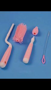 Barang Baby Silicone Brush 360 Degrees Rotate Milk Bottle Cleanning Brush Botol Susu Berus PANDA HOUSE