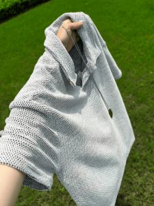 LIUBU | American Dragon Scales Pattern Seagull Collar Polo Shirt Short Sleeve