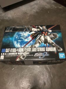 Bandai HG 1/144 Cosmic era model 171 .GAT x105 Alle Strike gundam ( new kit )