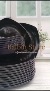 HADIAH GRATIS 1 PCS SENDOK PROMO PAKET 12 PCS ISI 6 PIRING PRASMANAN PLATE 6 MANGKUK MIE MELAMINE