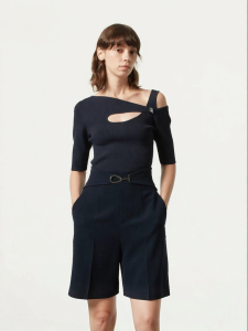 Autumn Ladies Medium Sleeve Knitted Top