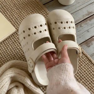 XIXITIAO | Arch Support Vintage Style Button Clog Slippers